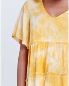 Robe Tie & Dye jaune