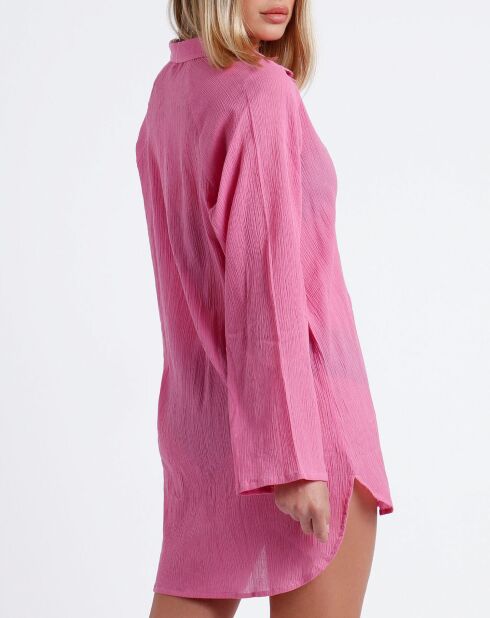 Chemise de plage fuchsia