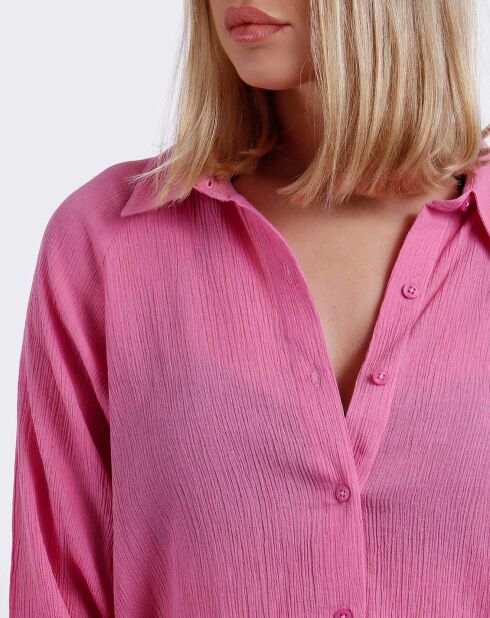 Chemise de plage fuchsia