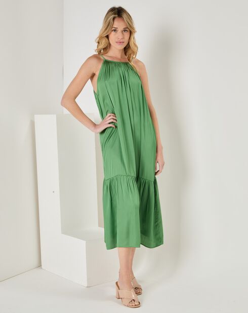 Robe Thea vert foncé