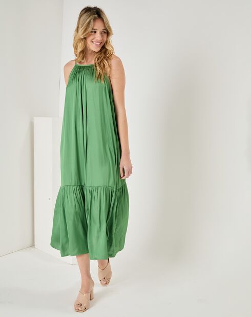 Robe Thea vert foncé