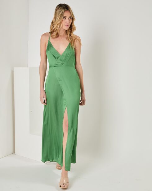 Robe Louna vert foncé