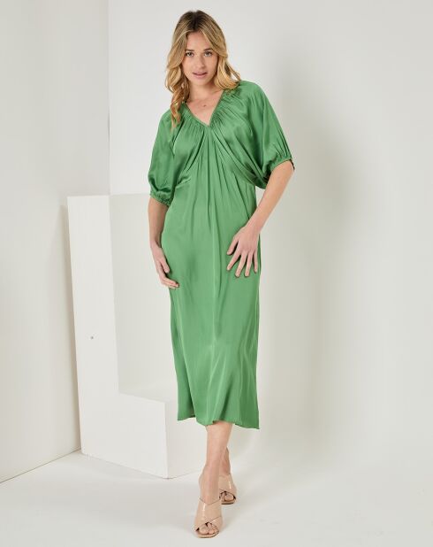 Robe Ambre vert foncé