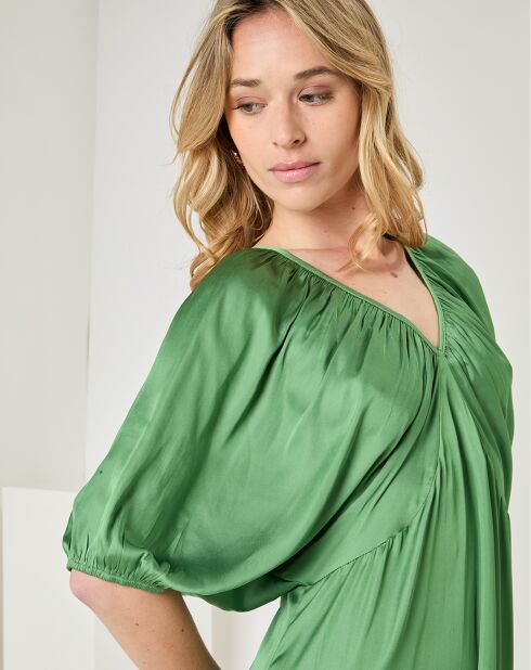 Robe Ambre vert foncé