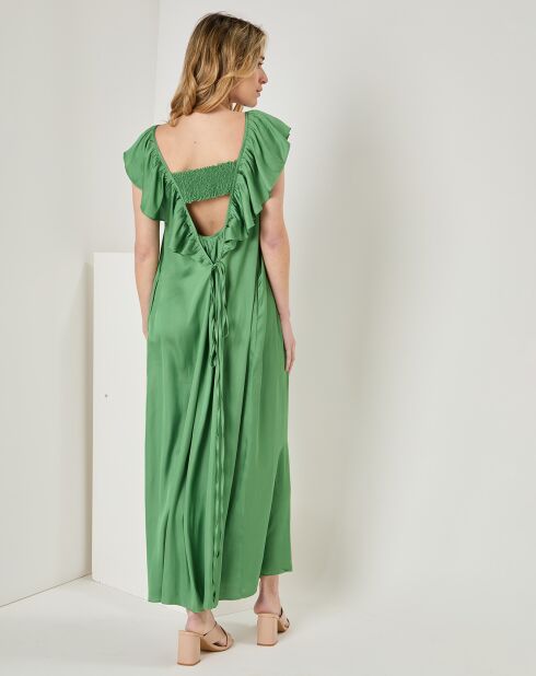 Robe Jeanne vert foncé