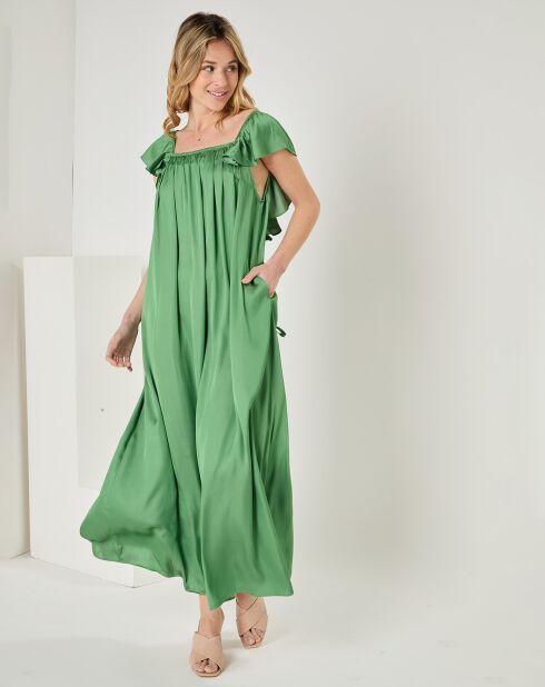 Robe Jeanne vert foncé