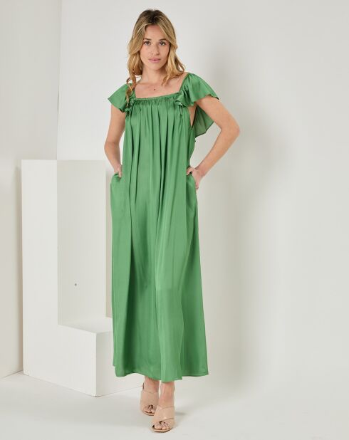 Robe Jeanne vert foncé