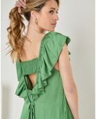Robe Jeanne vert foncé