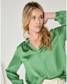 Top Chloe vert foncé