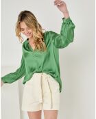 Top Chloe vert foncé