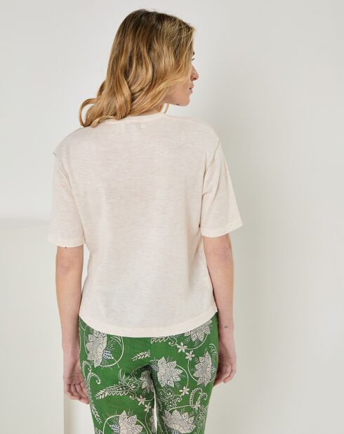 Lichtbeige trui Manon