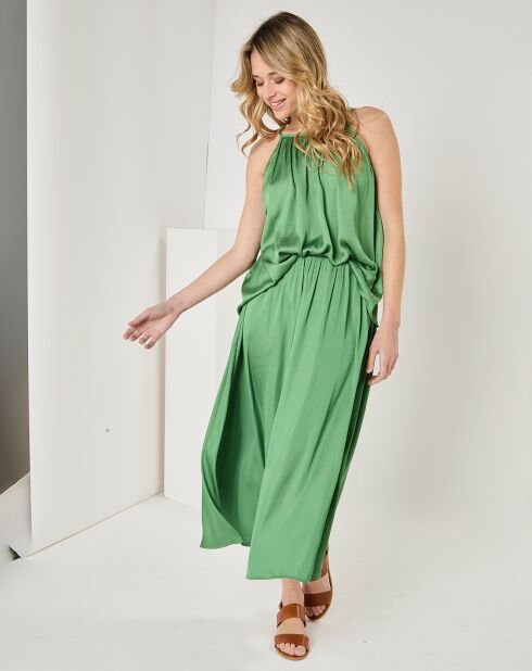 Dunkelgrünes Top Ines