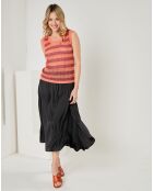 Pull sans manches Aurore orange