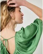 Top Marion vert foncé