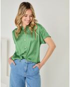 Top Camille vert foncé