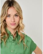 Top Camille vert foncé