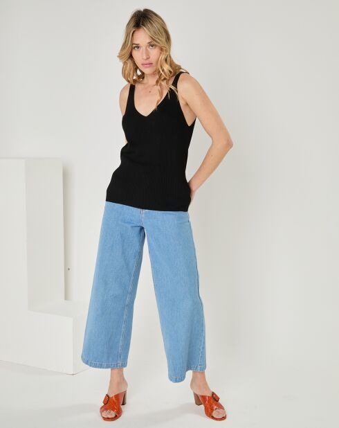 Top en Coton & Cachemire Lea noir