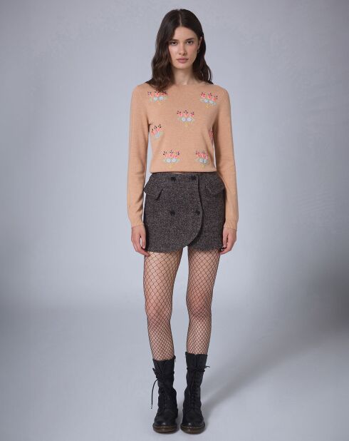 Pull en Laine mélangée BCBG     camel