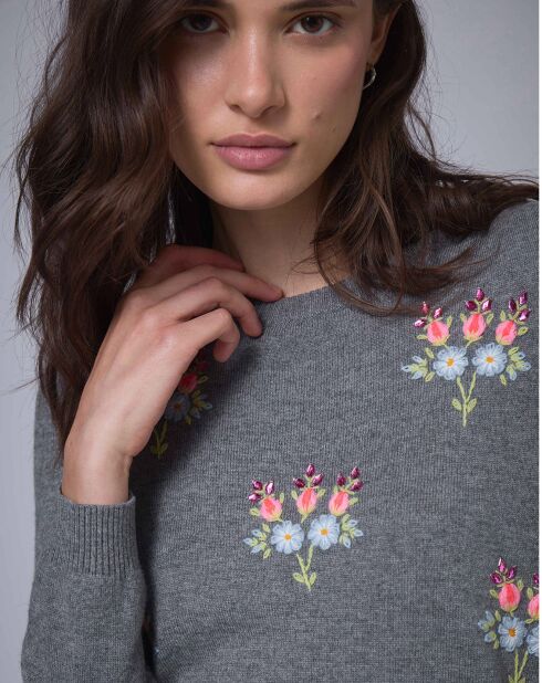 Pull en Laine mélangée BCBG     gris