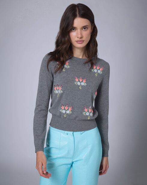 Pull en Laine mélangée BCBG     gris