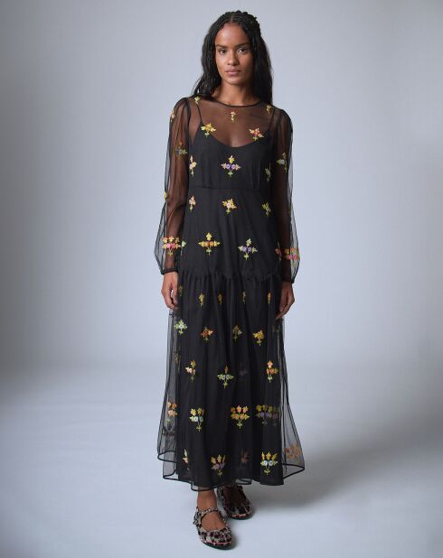 Robe Bloom Romance    noire