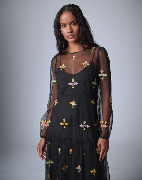 Robe Bloom Romance    noire