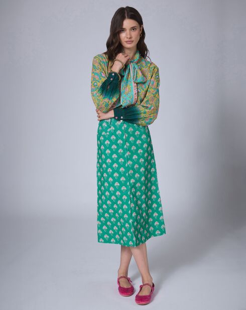Chemise Bohemian Hindi    kaki
