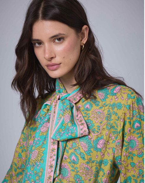 Chemise Bohemian Hindi    kaki