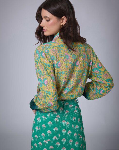 Chemise Bohemian Hindi    kaki