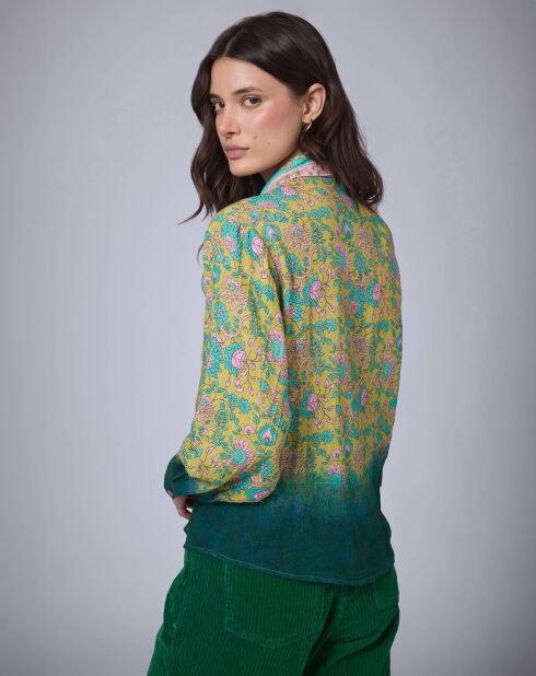Chemise Bohemian Hindi    kaki