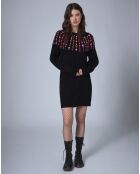 Robe en Laine mélangée Claudine     noire