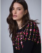 Robe en Laine mélangée Claudine     noire