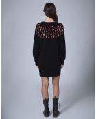 Robe en Laine mélangée Claudine     noire