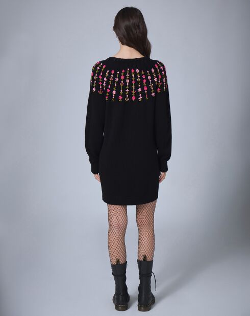 Robe en Laine mélangée Claudine     noire