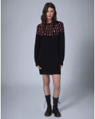 Robe en Laine mélangée Claudine     noire