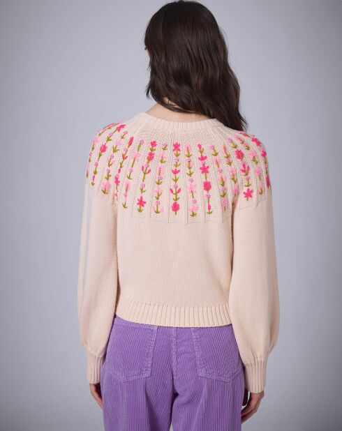 Pull en Laine mélangée Claudine     nude