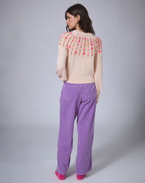 Pull en Laine mélangée Claudine     nude