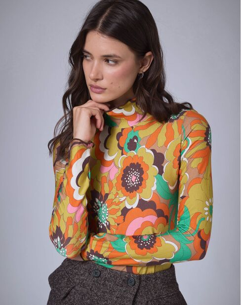 Top Grunge Basic    floral