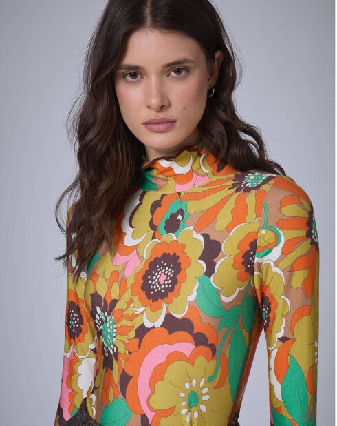 Top Grunge Basic    floral