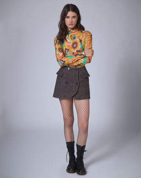 Top Grunge Basic    floral