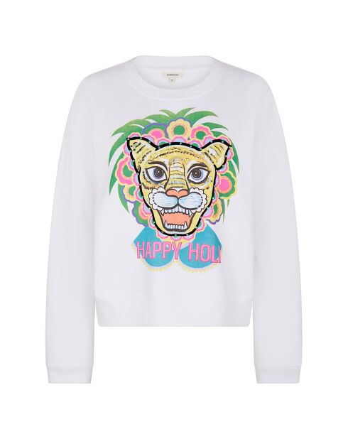Sweat Happy Holi    blanc