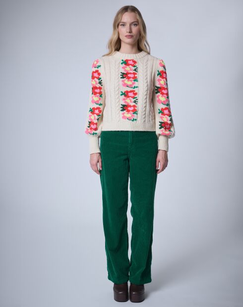 Pull 100% Laine Heidi     ecru