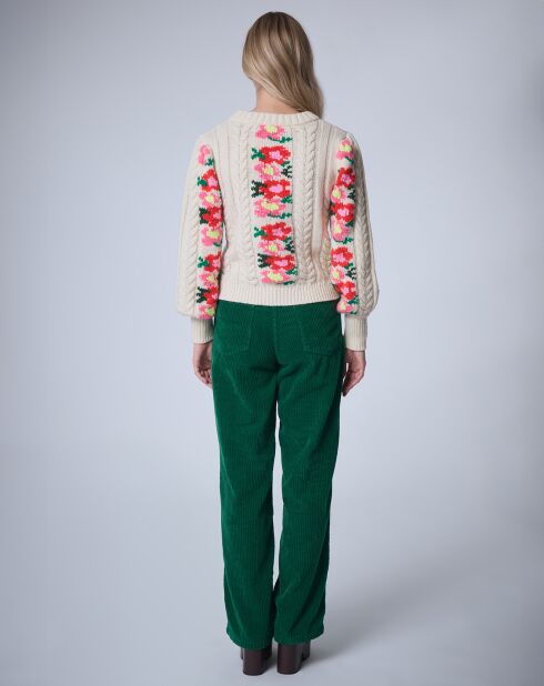 Pull 100% Laine Heidi     ecru
