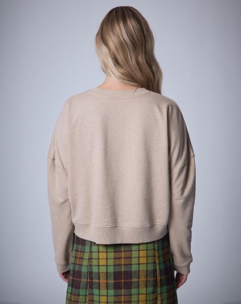 Sweat Indian Block Flock   beige