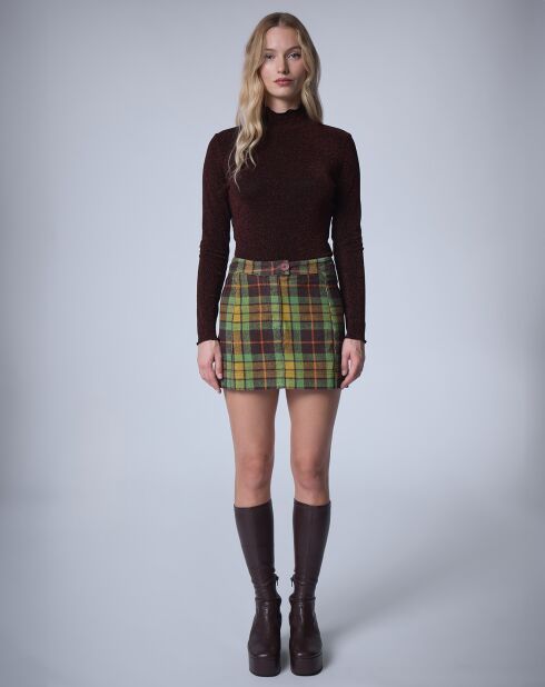 Top Lurex     chocolat