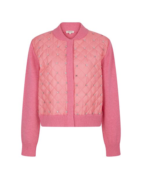 Cardigan en Laine mélangée Nuage     rose