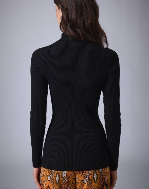 Pull col roulé Petite Côte   noir