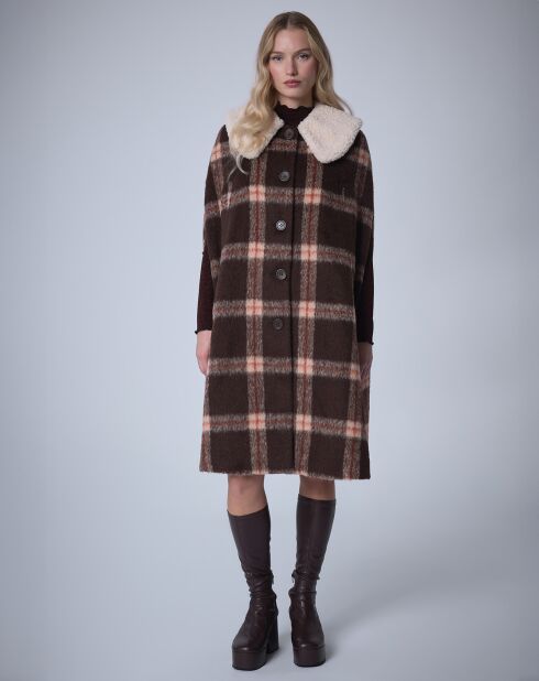 Cape en Laine mélangée Pilou Tartan    unique
