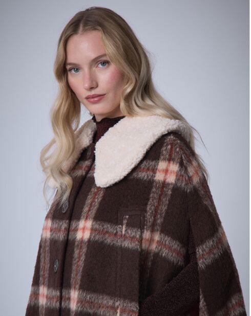 Cape en Laine mélangée Pilou Tartan    unique