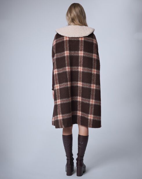 Cape en Laine mélangée Pilou Tartan    unique